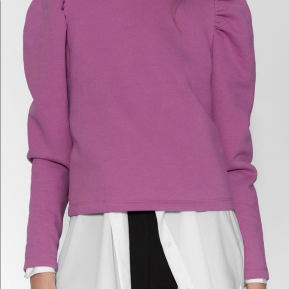 NEW LILAC BALLOON SLEEVE SWEATSHIRT, S - Zara - Picture 3 of 6